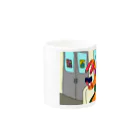 歌川夏子の電車 Mug :other side of the handle