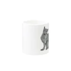 Coshi-Mild-Wildの猫_ロシアンブルー Mug :other side of the handle