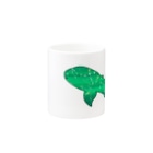 ふとんにおぼれるのジンベエザメ 夏の星座 緑 Mug :other side of the handle