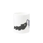 シーラカンスくんとトマ猫のお店のパクッとシーラカンスくんマグカップ Mug :other side of the handle