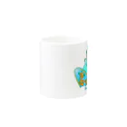 鎌倉のご当地キャラぶったくんのsurf Butta-kun(green) Mug :other side of the handle