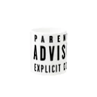 DRIPPEDのPARENTAL ADVISORY-ペアレンタル アドバイザリー-文字のみロゴTシャツ マグカップの取っ手の反対面