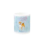 Atelier-Queueの柴犬（花吹雪と王冠） Mug :other side of the handle