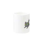 ねこほうチャンネル公式グッズの集合イラストマグカップ Mug :other side of the handle