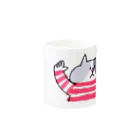 ゆきんこのバンザイねこ Mug :other side of the handle