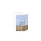 にしむの桜、自転車、ワンちゃん Mug :other side of the handle