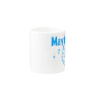 ワン太フルのTシャツ屋さんのライオン君 Maybe ブルー Mug :other side of the handle