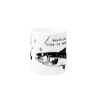 イラスト MONYAAT のキングサーモンへ Mug :other side of the handle