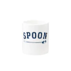 LONESOME TYPE ススのSPOON (NAVY) Mug :other side of the handle