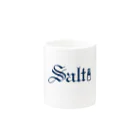 LONESOME TYPE ススのSALT (NAVY) Mug :other side of the handle