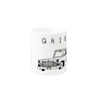 NIKORASU GOの外車好き専用デザイン Mug :other side of the handle