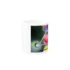 小さな宇宙工房おっちーの【NO.28 cakra healing　original spray art】 Mug :other side of the handle