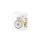 久保山のオレンジの自転車と青い風船 Mug :other side of the handle