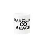 Bar Club ∞Beach ONLINE SHOPの∞Beach  パームツリーロゴ マグカップの取っ手の反対面