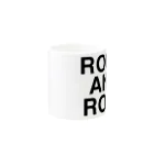 TOKYO LOGOSHOP 東京ロゴショップのROCK AND ROLL-ロックアンドロール- Mug :other side of the handle