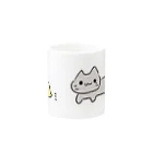 UTたこやきのshopの猫とひよこの追いかけっこマグカップ Mug :other side of the handle
