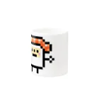 GRADUCAのPixelArt スシスッキー サーモン Mug :other side of the handle