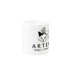 ARTERUPEのARTERUPEのロゴタイプシリーズ Mug :other side of the handle