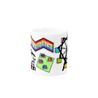 生物＝ケモノのヲ店の『かくばる』amusement park Mug :other side of the handle