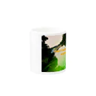 全米が泣いたPARC150のマグカップのGreenな風景　「私は誰も信じていません 」 Mug :other side of the handle