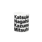 KAWAGOE GRAPHICSの織田四天王 Mug :other side of the handle