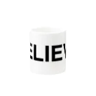 TOKYO LOGOSHOP 東京ロゴショップのBELIEVE-ビリーブ- Mug :other side of the handle