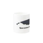 mihuneのブラックゴースト Mug :other side of the handle