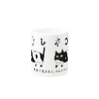 京大ねこサークルCat-Chのマグカップ（うしねこ） Mug :other side of the handle