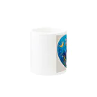 amikairoのねこねこ星の眠りネコ Mug :other side of the handle