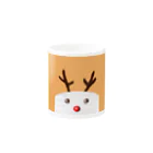 Niea999’s プチハッピー shopのXmas nose - beige Mug :other side of the handle