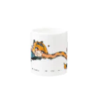 阿呆からしゅのクズテツロンドマグカップ Leopard Mug :other side of the handle