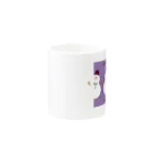 Hinaのまるくて かわいい purple Mug :other side of the handle