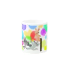 🤍一ノ瀬 彩 🐇⸒⸒ suzuri支店🤍のゆめかわアニマル:通常【犬猫鳥兎】 Mug :other side of the handle