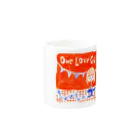 taiのone love garland Mug :other side of the handle