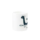 Andiamoのネッシー（紺） Mug :other side of the handle