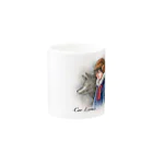 Cor Leonis SUZURI storeのマグカップ「雪の果て」 Mug :other side of the handle