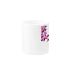 kozu_cafeの葉っぱとツバメ - pink Mug :other side of the handle