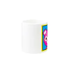 Cartoon☆style☆Fortniteのピンクのくまちゃんドット絵 Mug :other side of the handle