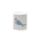 mayunoasakawaの鳥さんの  おとどけもの Mug :other side of the handle