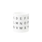 ワークンのローマ字（大文字） Mug :other side of the handle