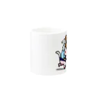 アート宇都宮(ARTUTSUNOMIYA)の阿波踊りをする子猫 Mug :other side of the handle