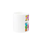 pitonのPINKのウサちゃん Mug :other side of the handle