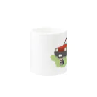 pandaticsの【赤】ぱんだと黒柴 Mug :other side of the handle