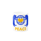 保護猫支援ショップ・パール女将のお宿のpeace  Mug :other side of the handle