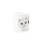 みきぞーん｜保護猫 ミッキー画伯と肉球とおともだちのMei&Kanta Mug :other side of the handle