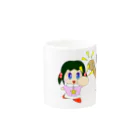 WANPA's STOREのミニわんぱ君としおりちゃん Mug :other side of the handle