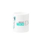 Agile Tech EXPOのあじゃてくん＆ロゴマグカップ Mug :other side of the handle