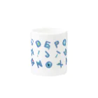 Nest Lab Kyotoのアルファベット水族館 Mug :other side of the handle