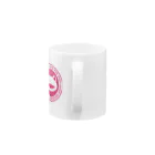 ゴッド神TVちゃんねるSHOPのかえる観賞魚店　ピンク丸ロゴ Mug :handle