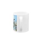 花色七色のソメイヨシノ Mug :handle